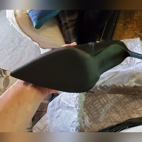 Brand new in the box unworn INC black ankle boots - Picture 6 of 8